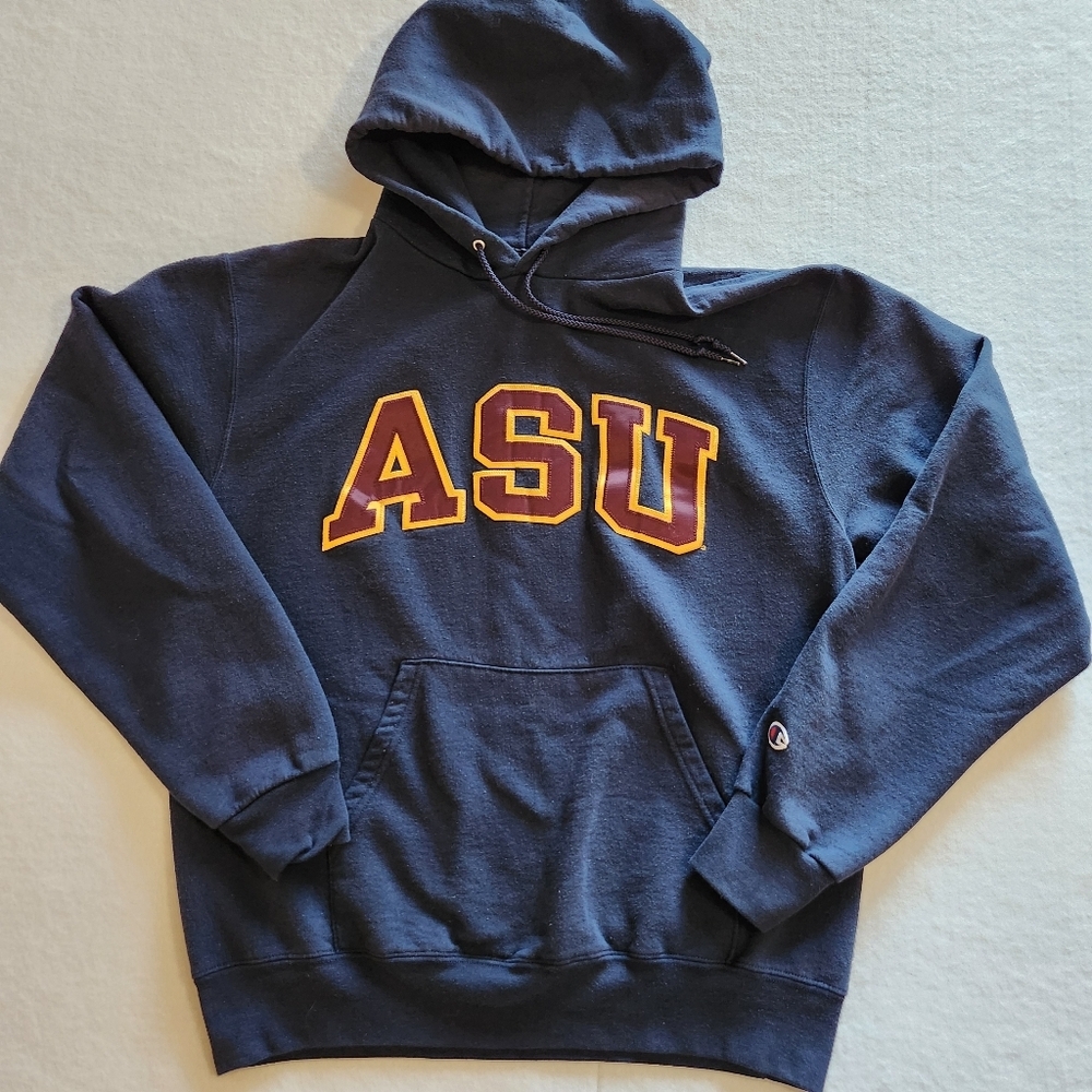 Champion Navy Blue ASU Hoodie Size Medium